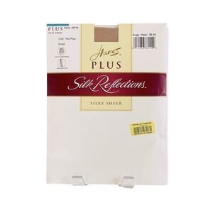 NIB VNTG HANES Silk Reflections Silky Sheer Tights Hosiery Pantyhose Legwear